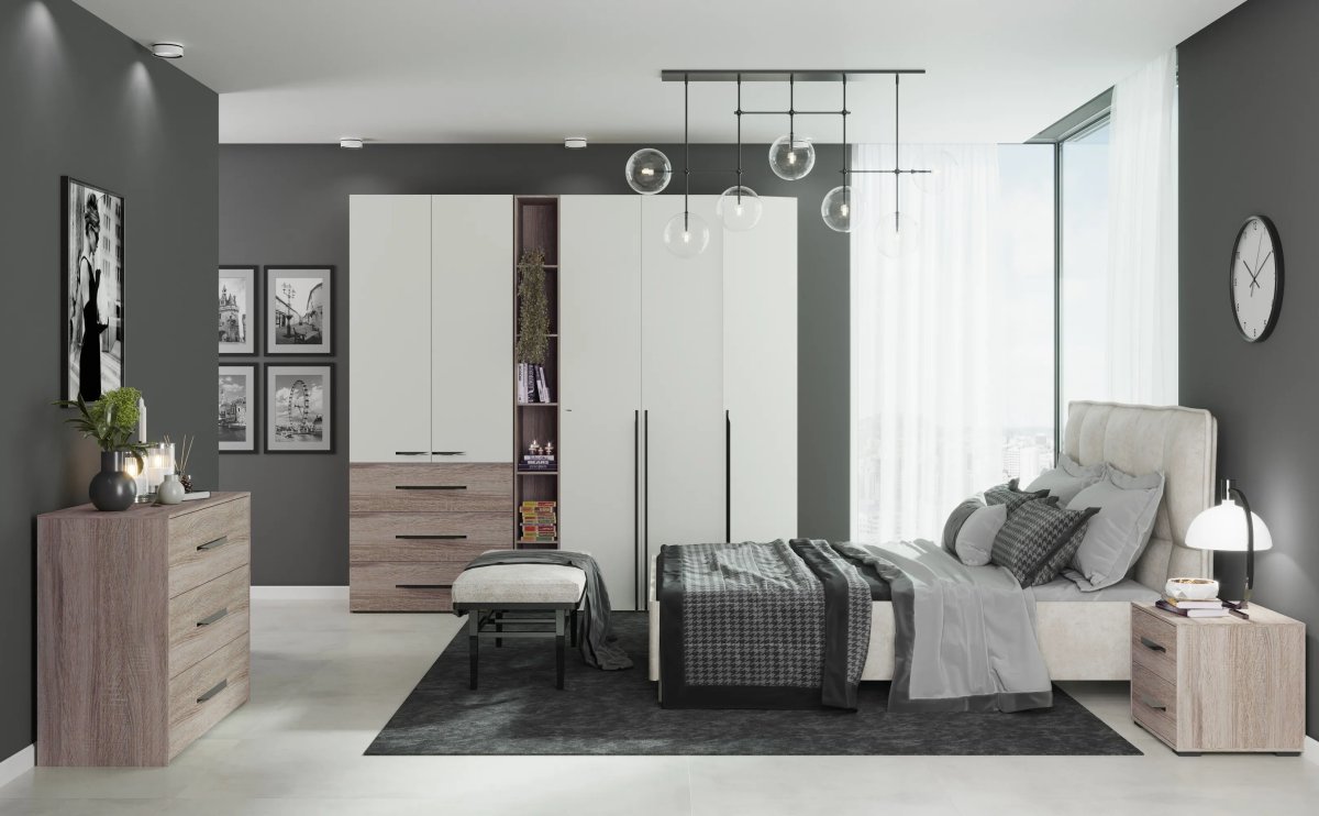 Спальня Магна лазурит кедр шоколад