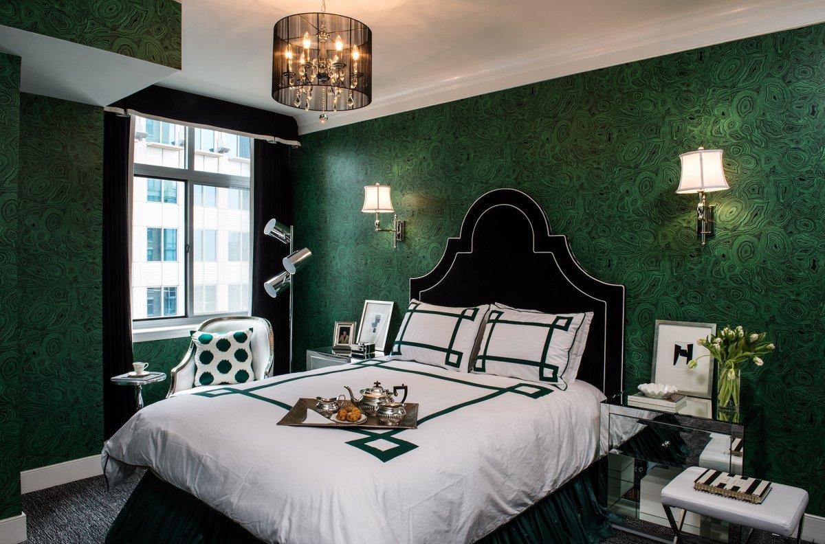 Зеленая спальня