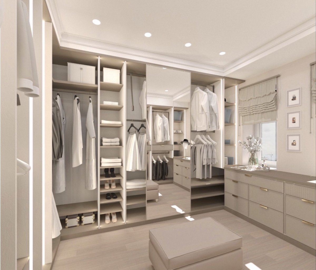 Гардеробная 160 на 160