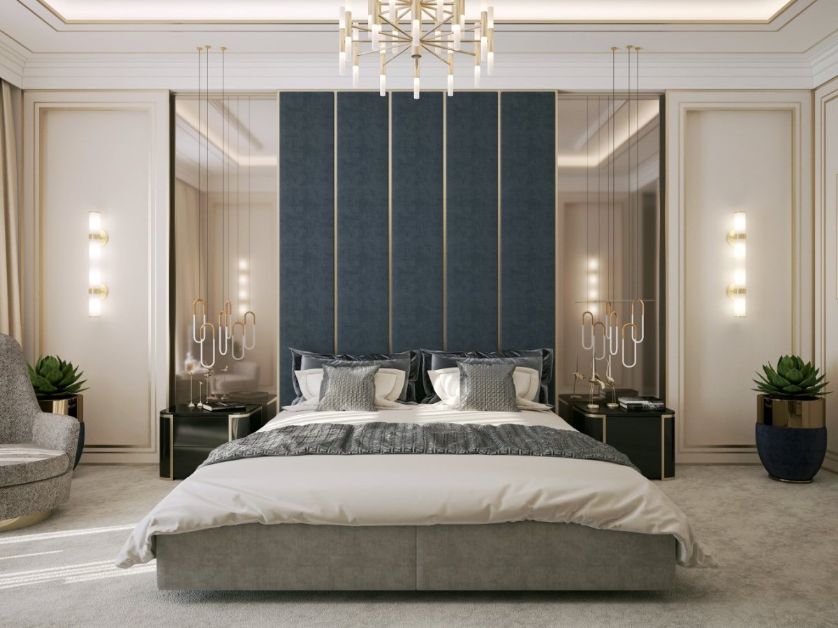 Спальня ар деко светлая