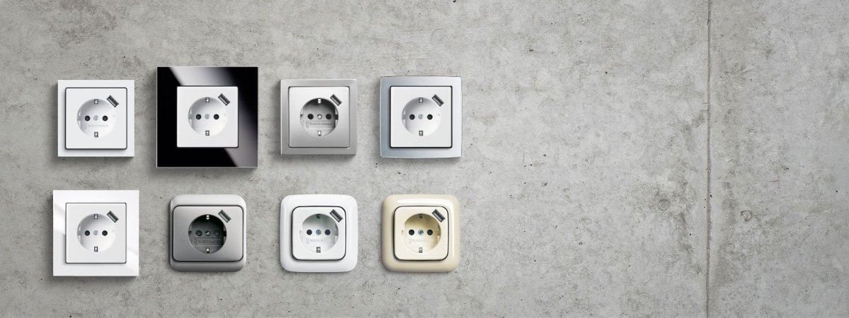 АББ розетки с юсб в рамке