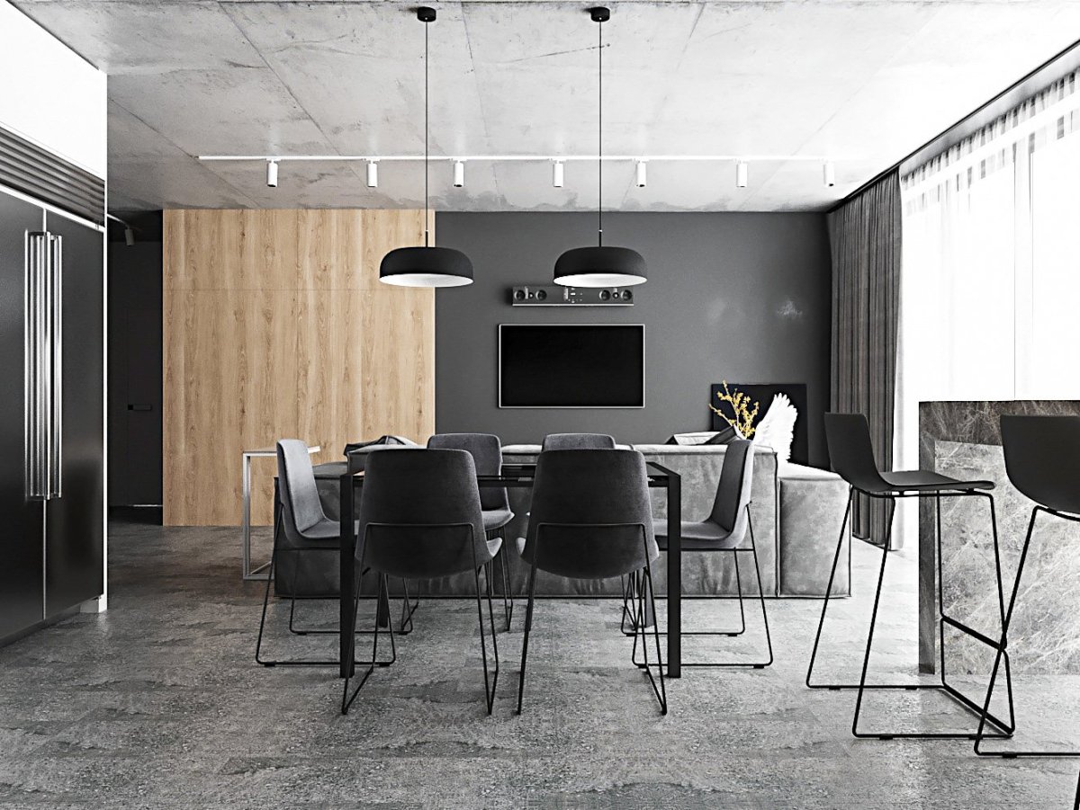 Серые розетки в интерьере