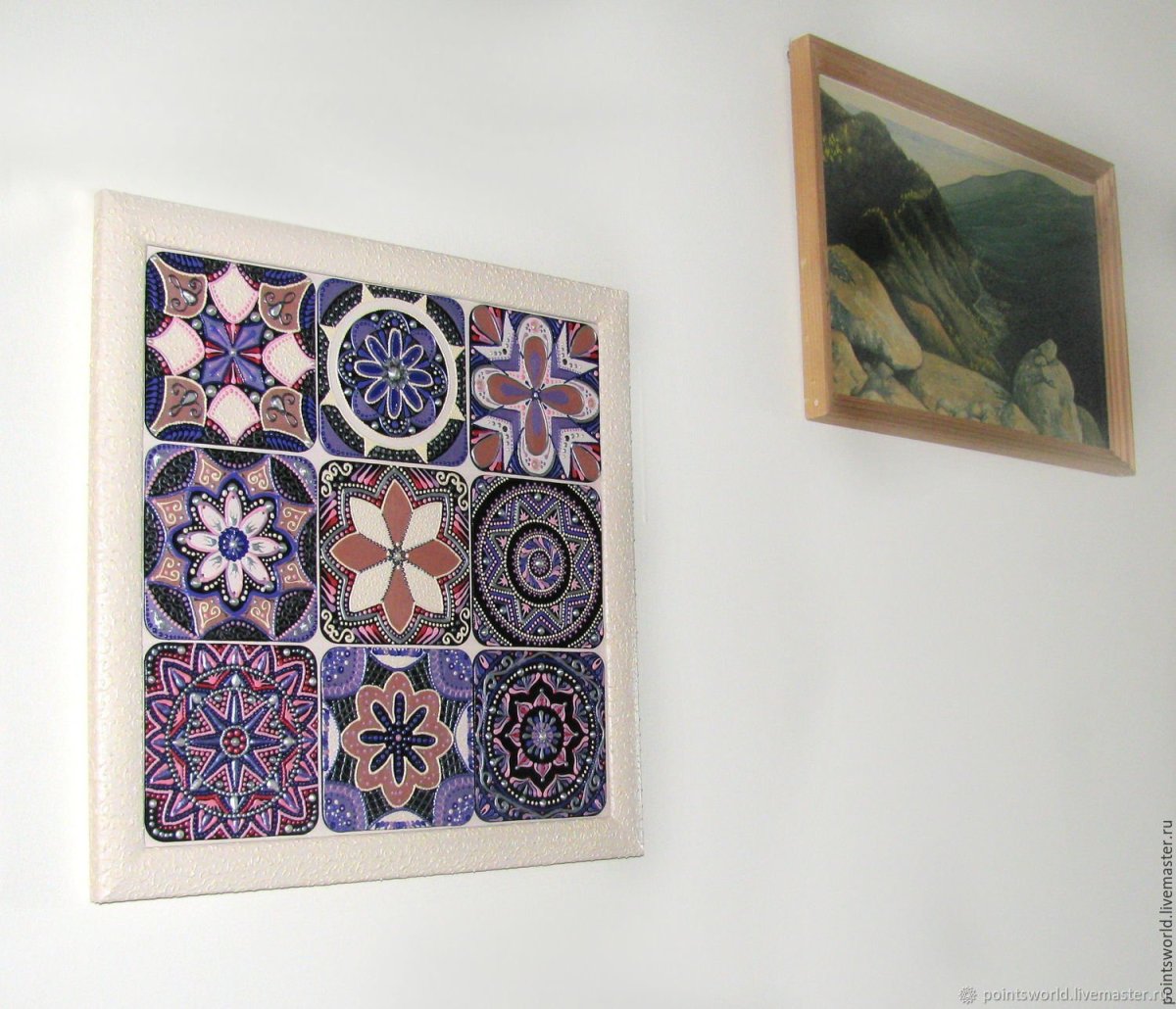 Панно из изразцов