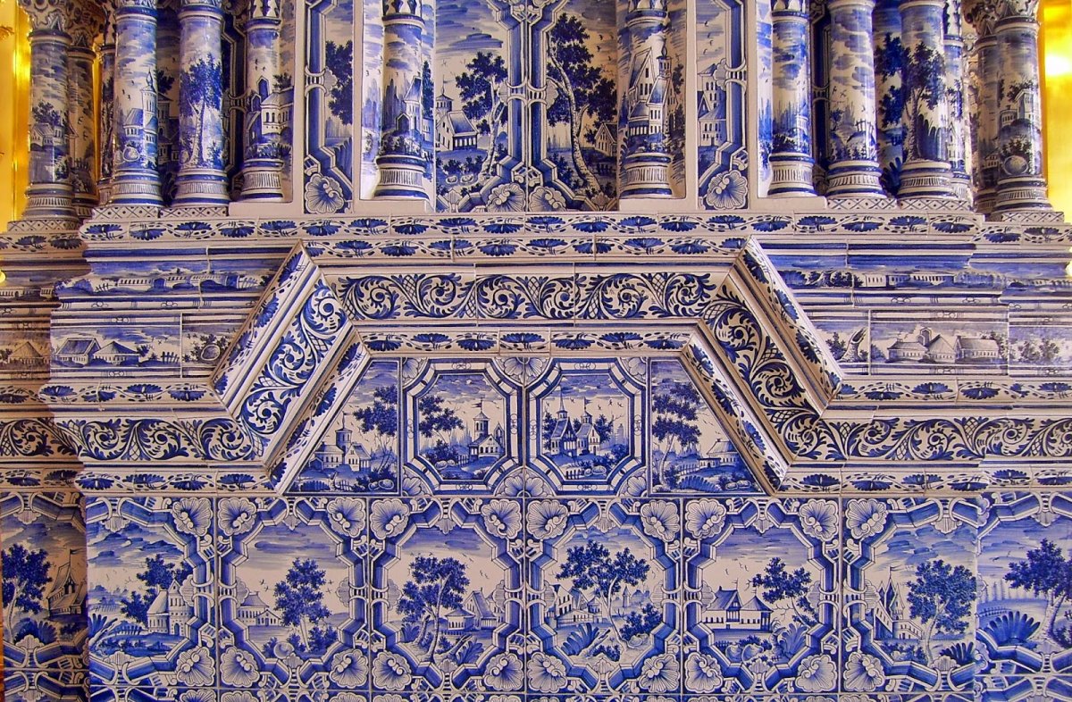Изразцовая печь Меншиковский дворец