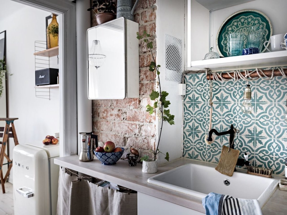 Маленькая кухня в марокканском стиле