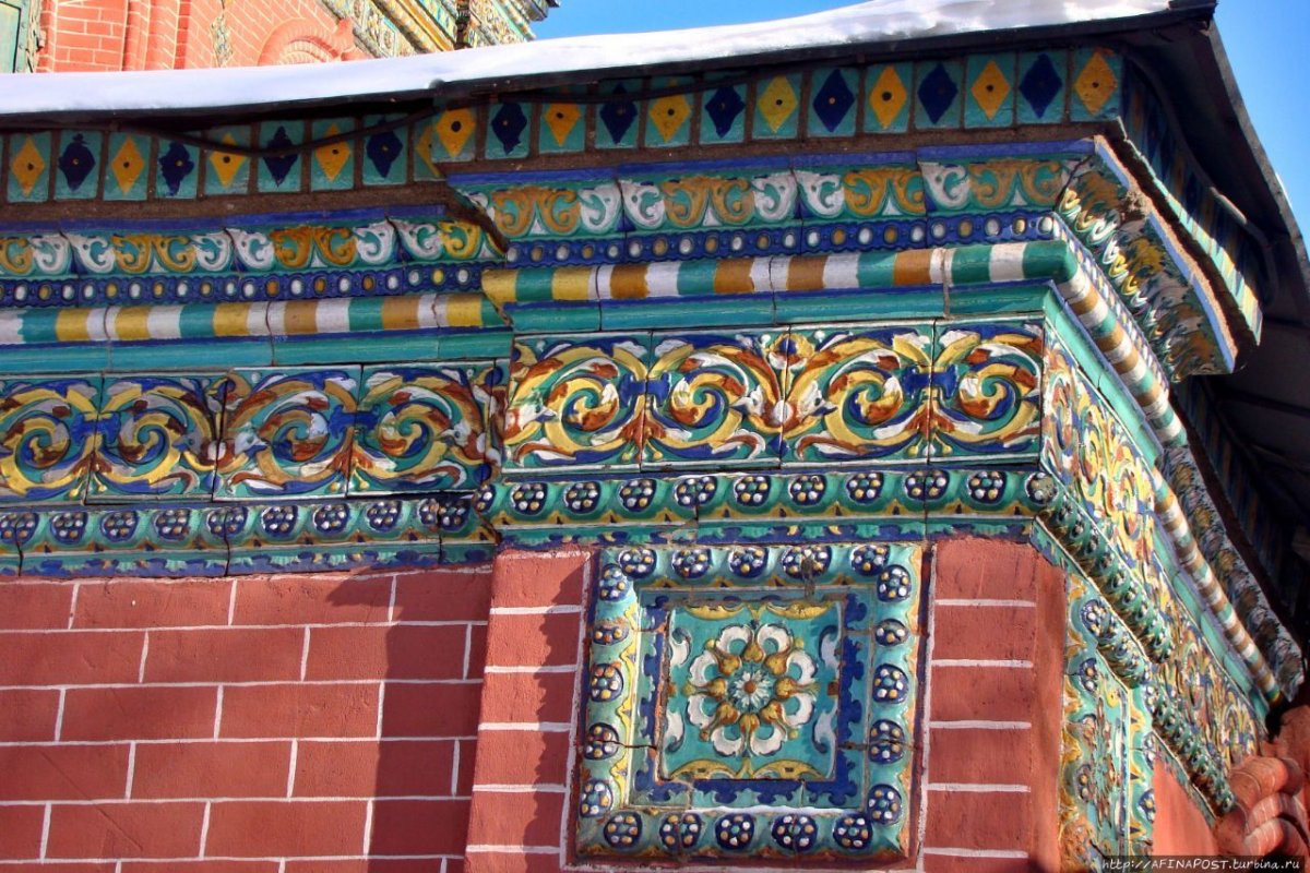 Храм Богоявления Ярославль изразцы