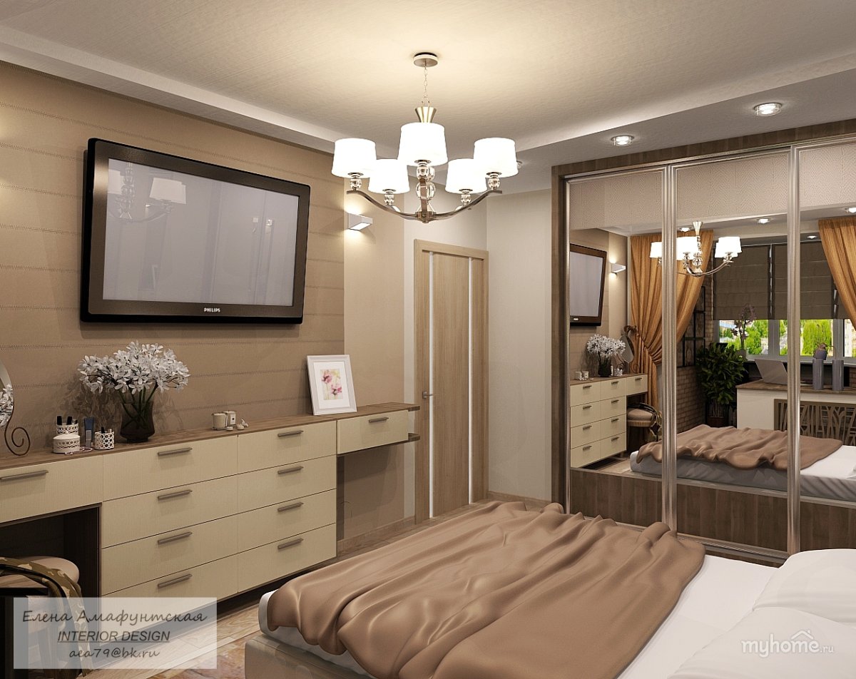 Комната в молочно кофейных тонах