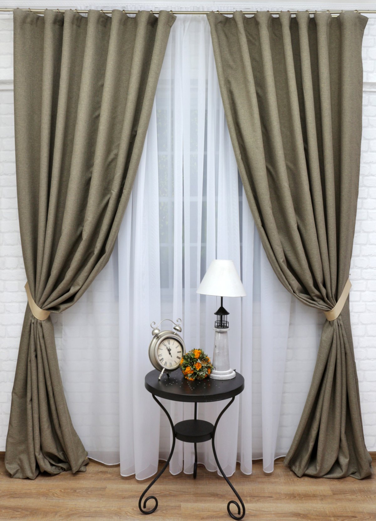 Шторы из рогожки