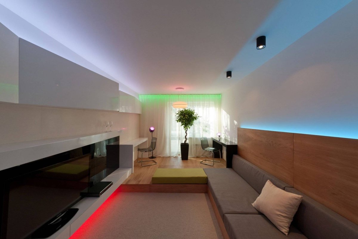 Светодиодная подсветка в интерьере