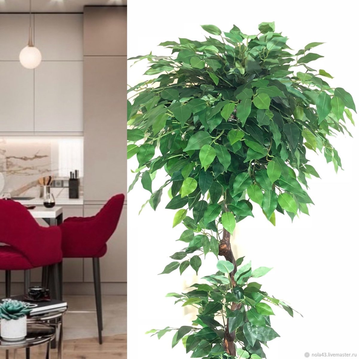 Искусственное дерево фикус Мейс