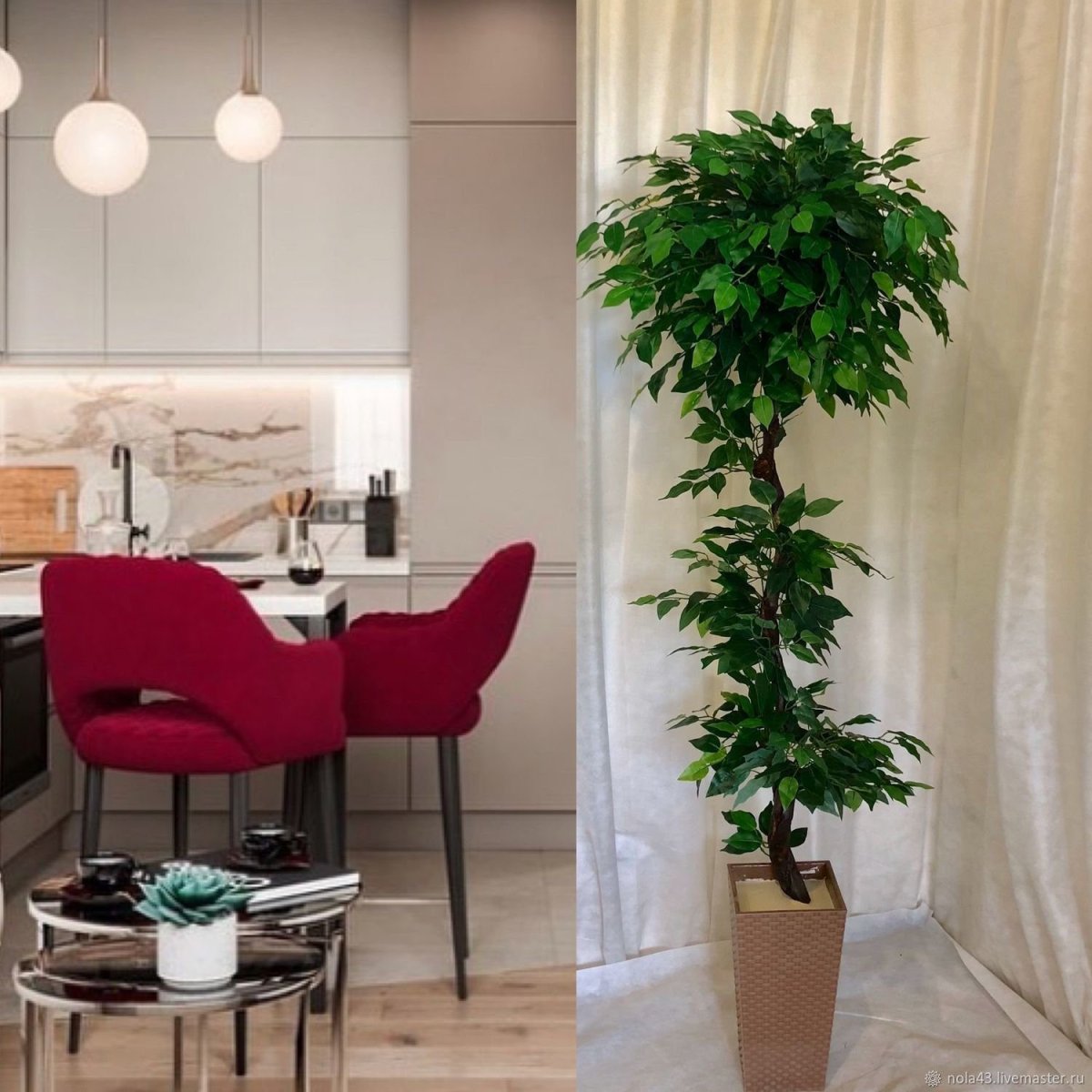 Искусственное дерево для интерьера