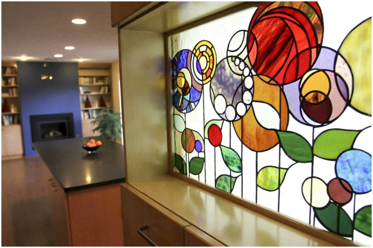 Витражное стекло в интерьере
