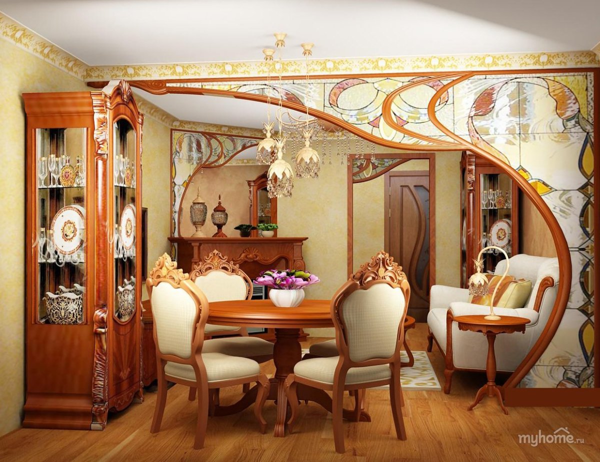 Витраж в гостиной