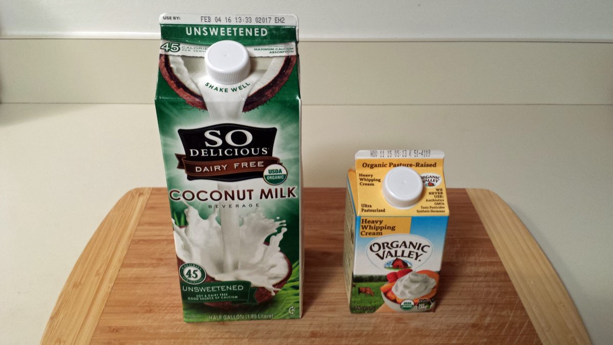 Кокосовое молоко для взбивания