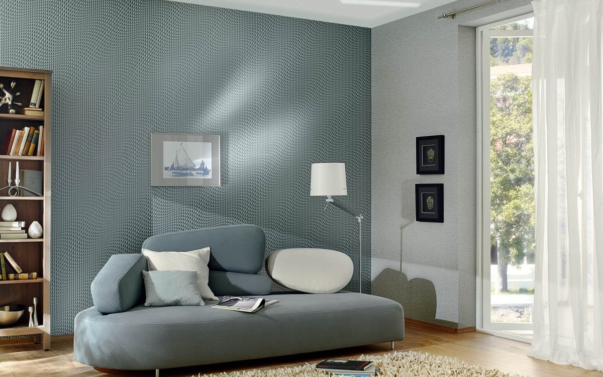 Стеклообои в комнате