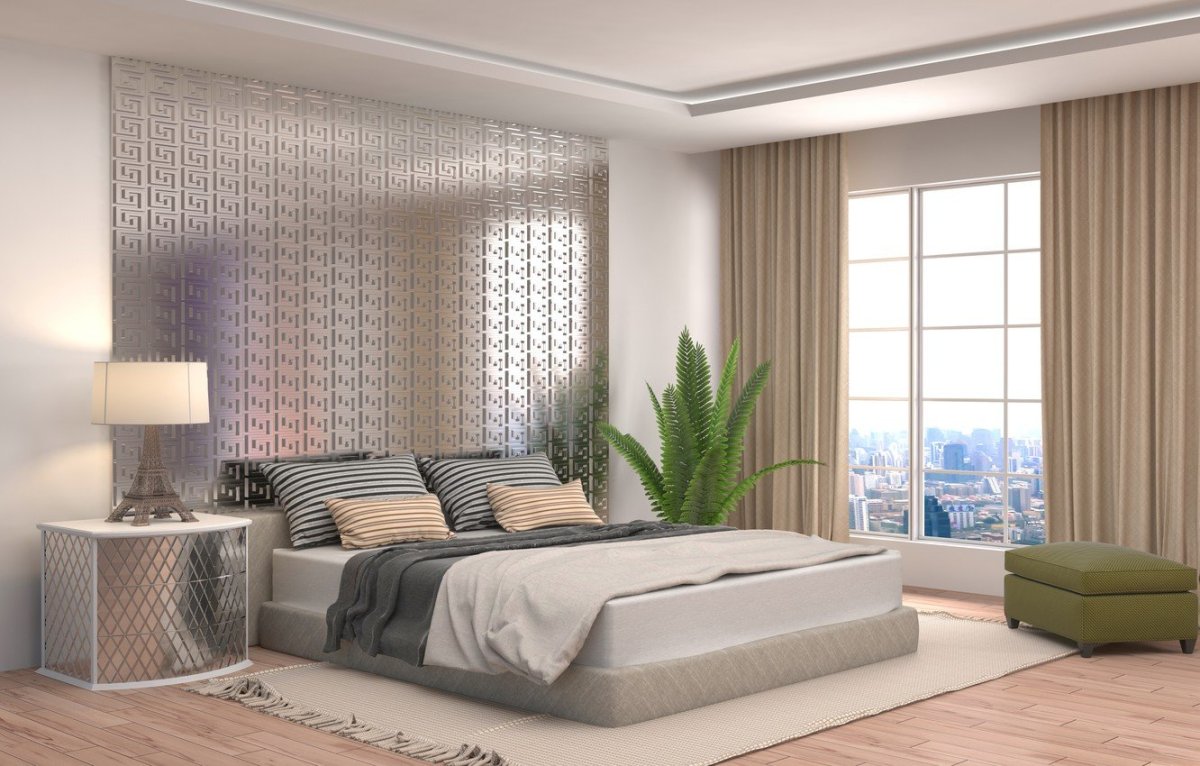 3д интерьер спальни