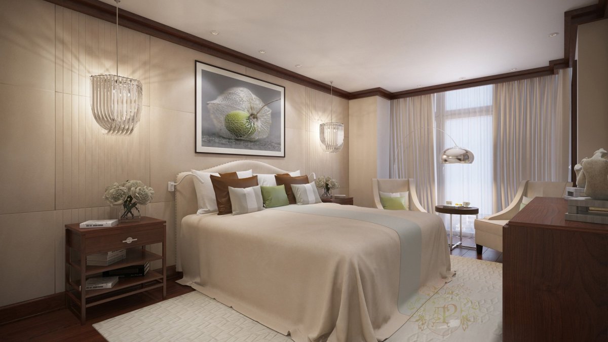 Интерьер спальни ар деко