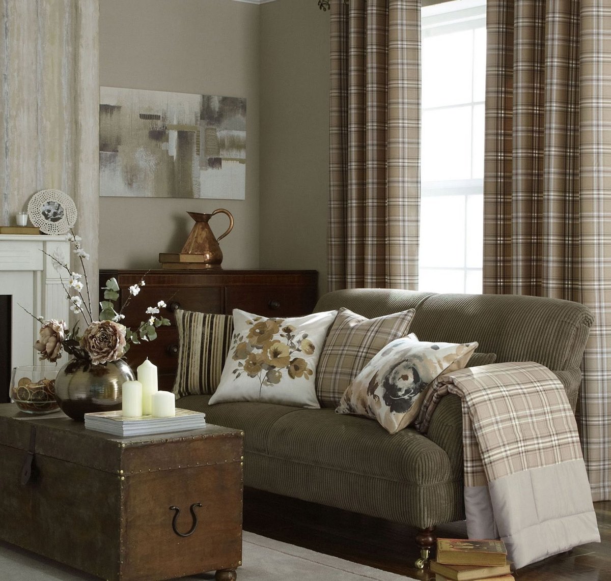 Гостиная в шотландском стиле