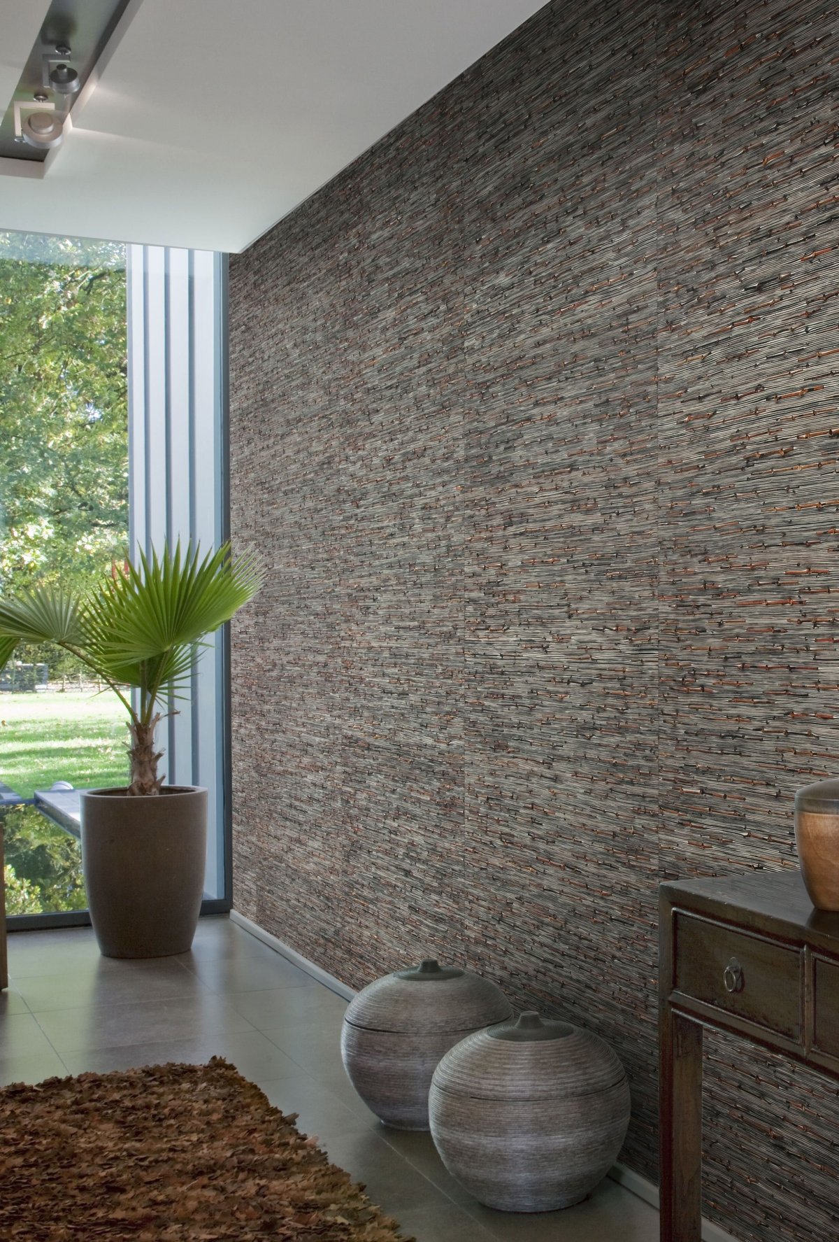 Отделка стен натуральными материалами