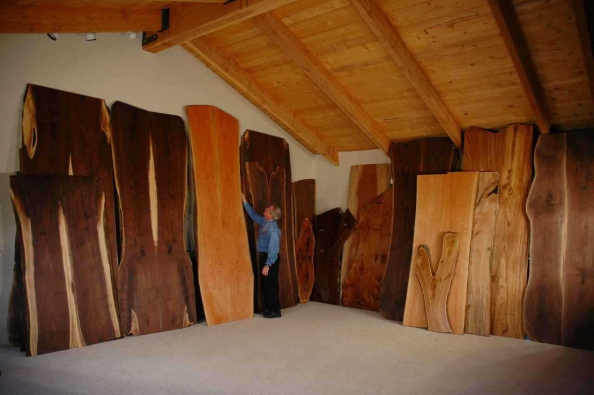 Отделка из слэбов дерева