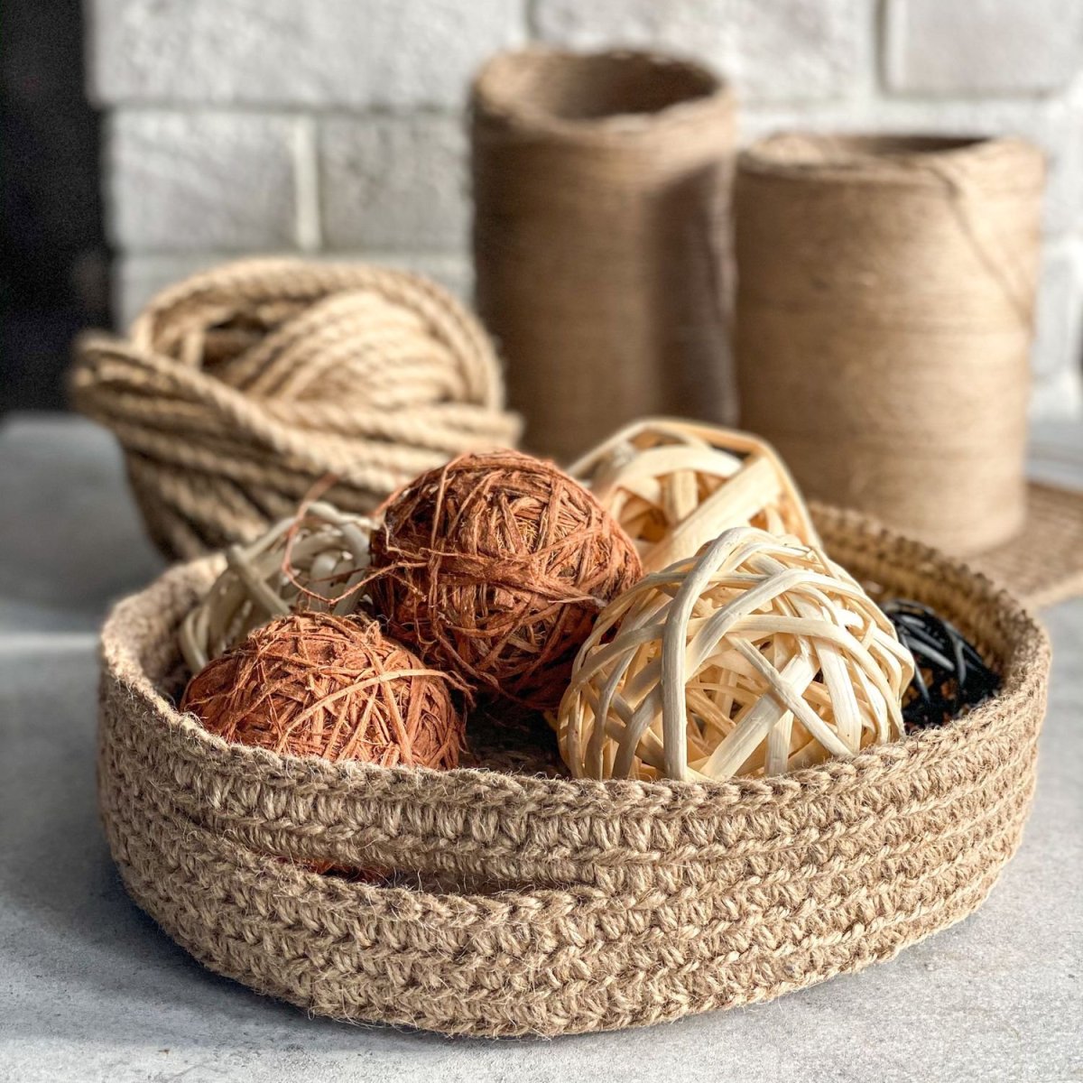 Ikea корзины из джута