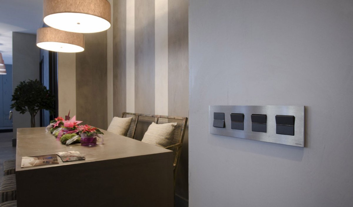 ABB Zenit розетка в интерьере