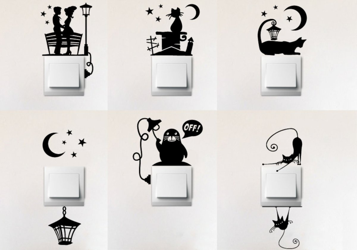 Трафарет для выключателя