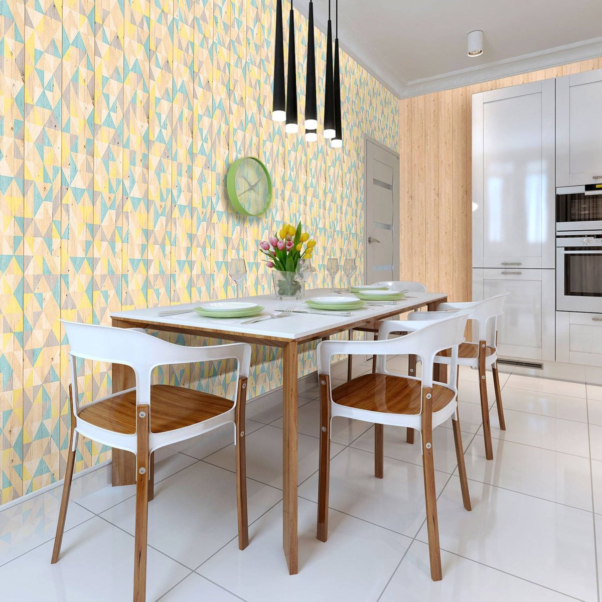 Панель ПВХ 375х2700х8 мм venta Арлекин матовая