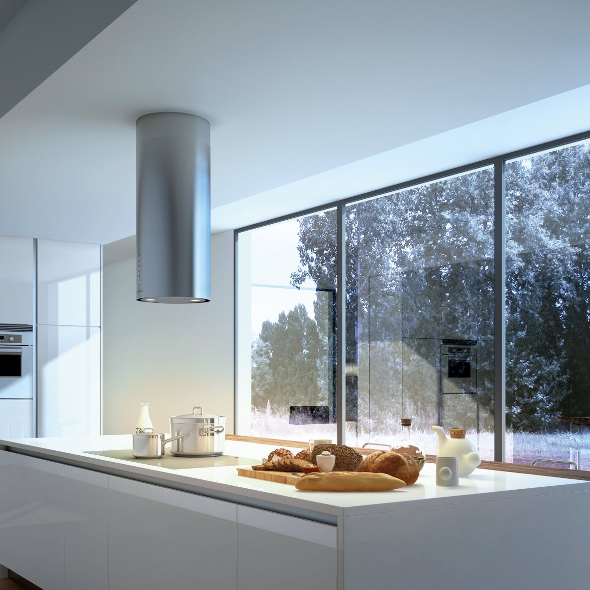 Островная вытяжка Lex Tubo Isola 350 inox