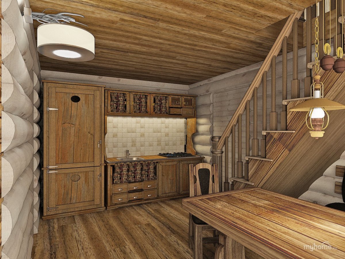 2 Этаж бани интерьер