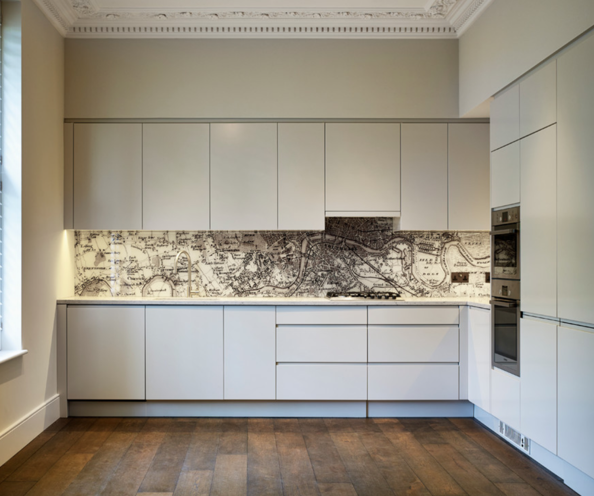 Современные кухонные фартуки