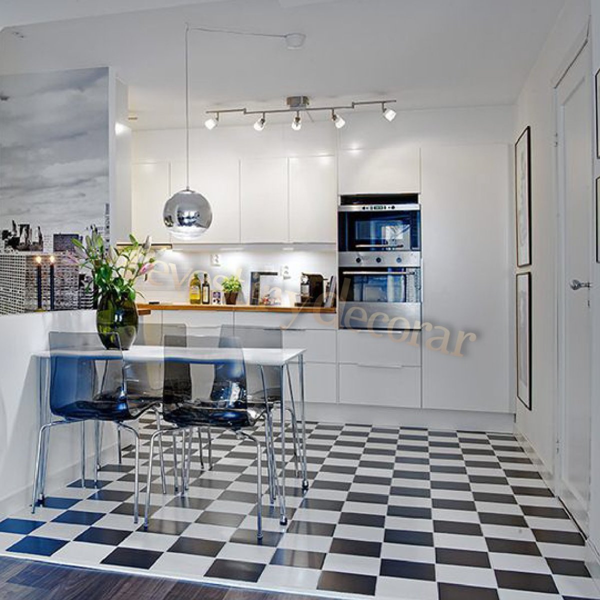 Шахматный пол Модерн