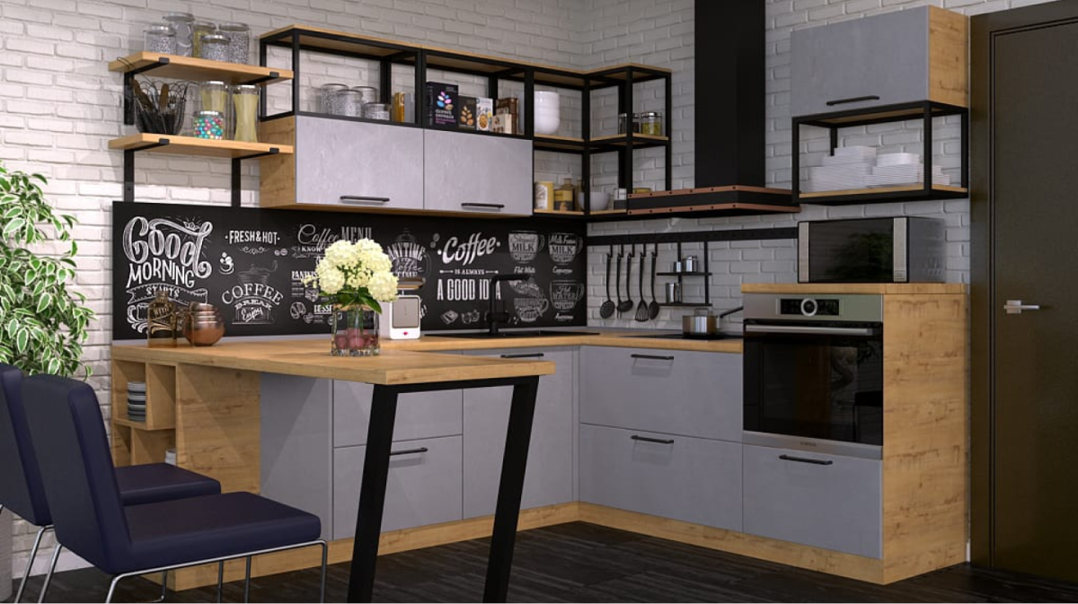 Кухня лофт Бронкс