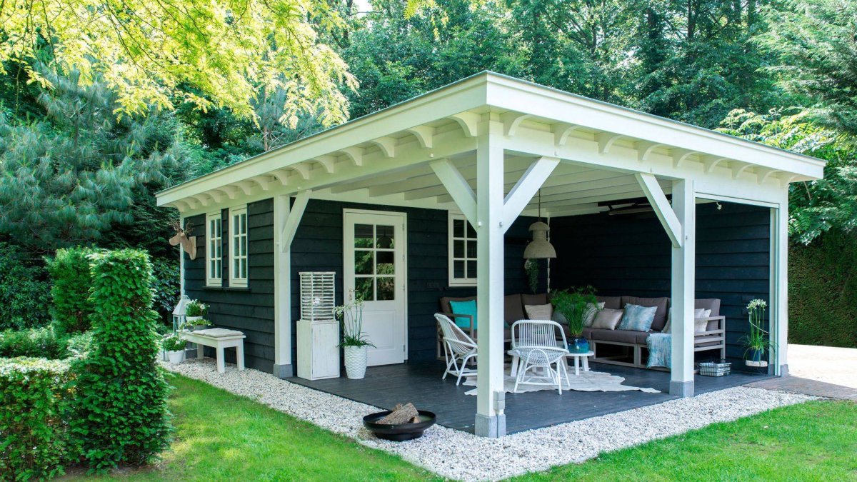 Летняя кухня с террасой