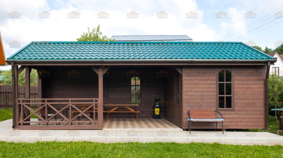 Летняя кухня с хозблоком