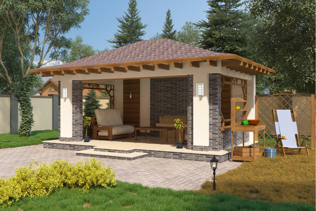 Баня с террасой ТЕПЛОКРЕПОСТЬ