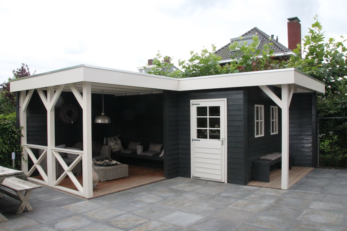 Летняя кухня с верандой