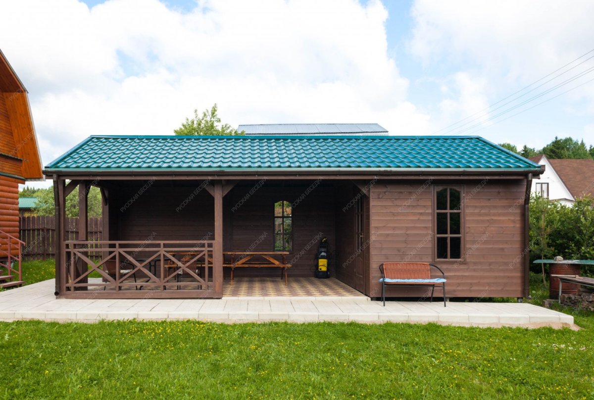 Летняя кухня с хозблоком