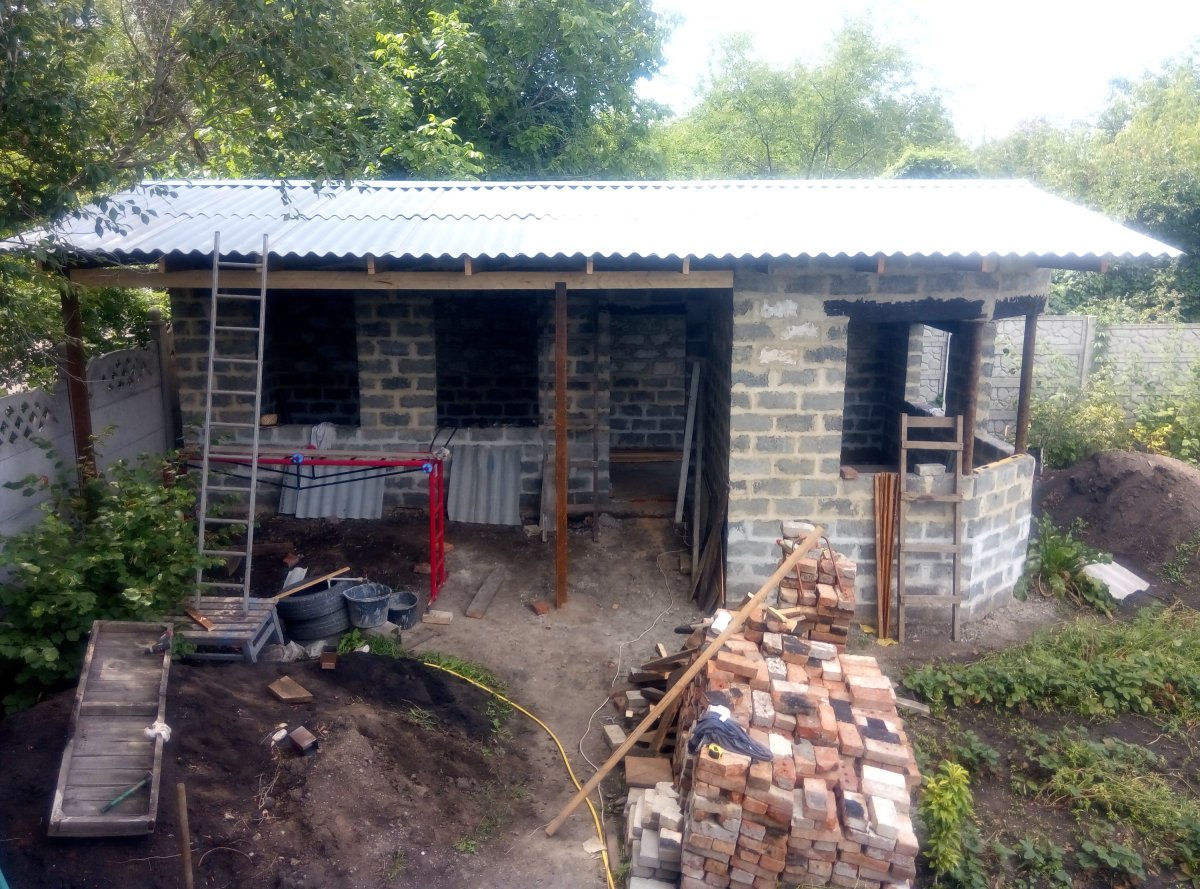 Летняя кухня с подвалом