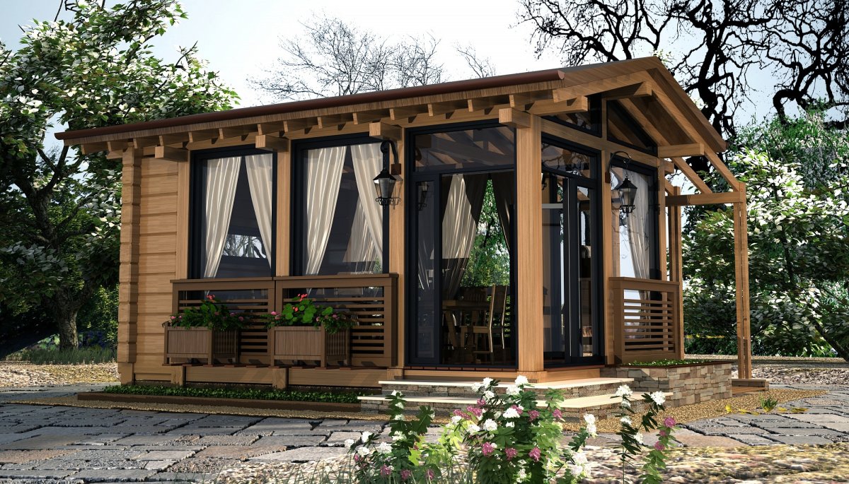 Беседка Шале Сокольский док