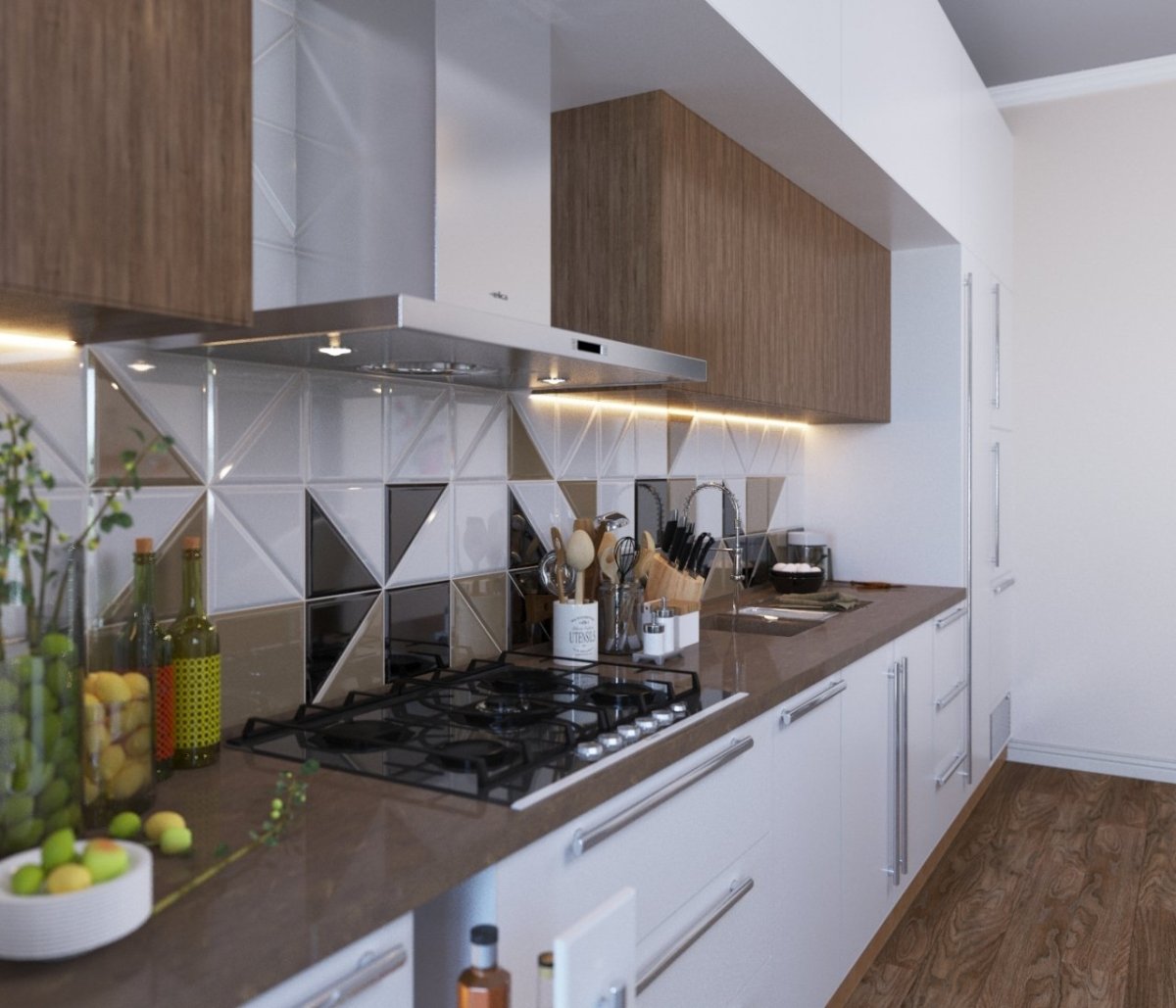 Стильный фартук для кухни