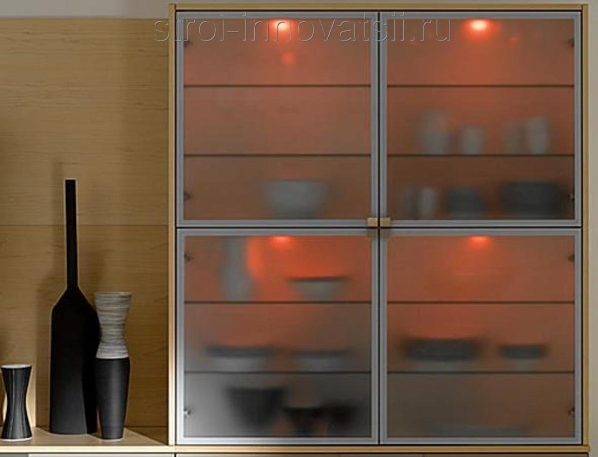 Стеклянный фасад в алюминиевой рамке