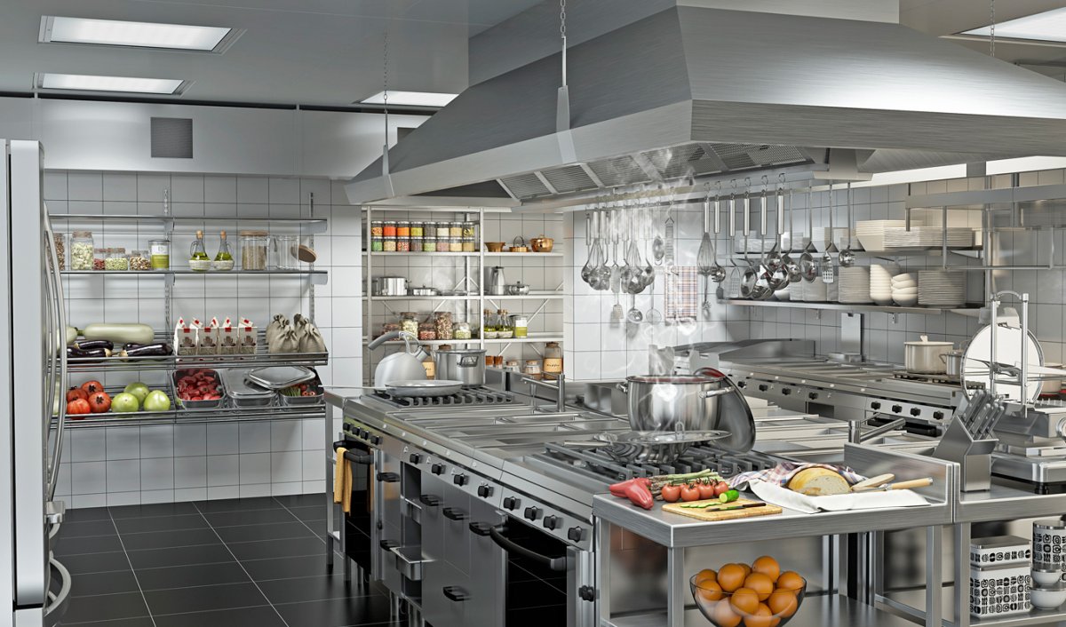 Профессиональная кухня ресторана