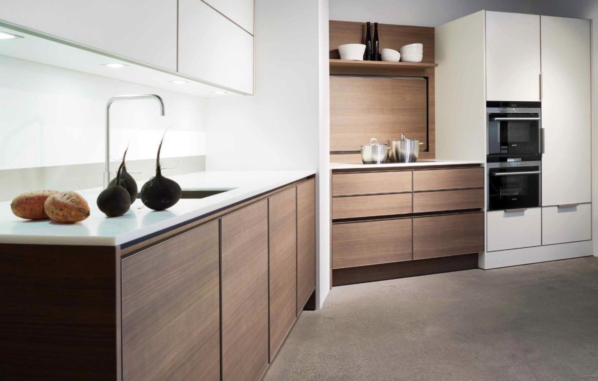 Кухня икеа Воксторп орех