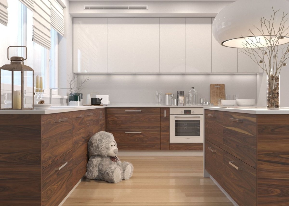 Мистер Дорс кухня шпон орех