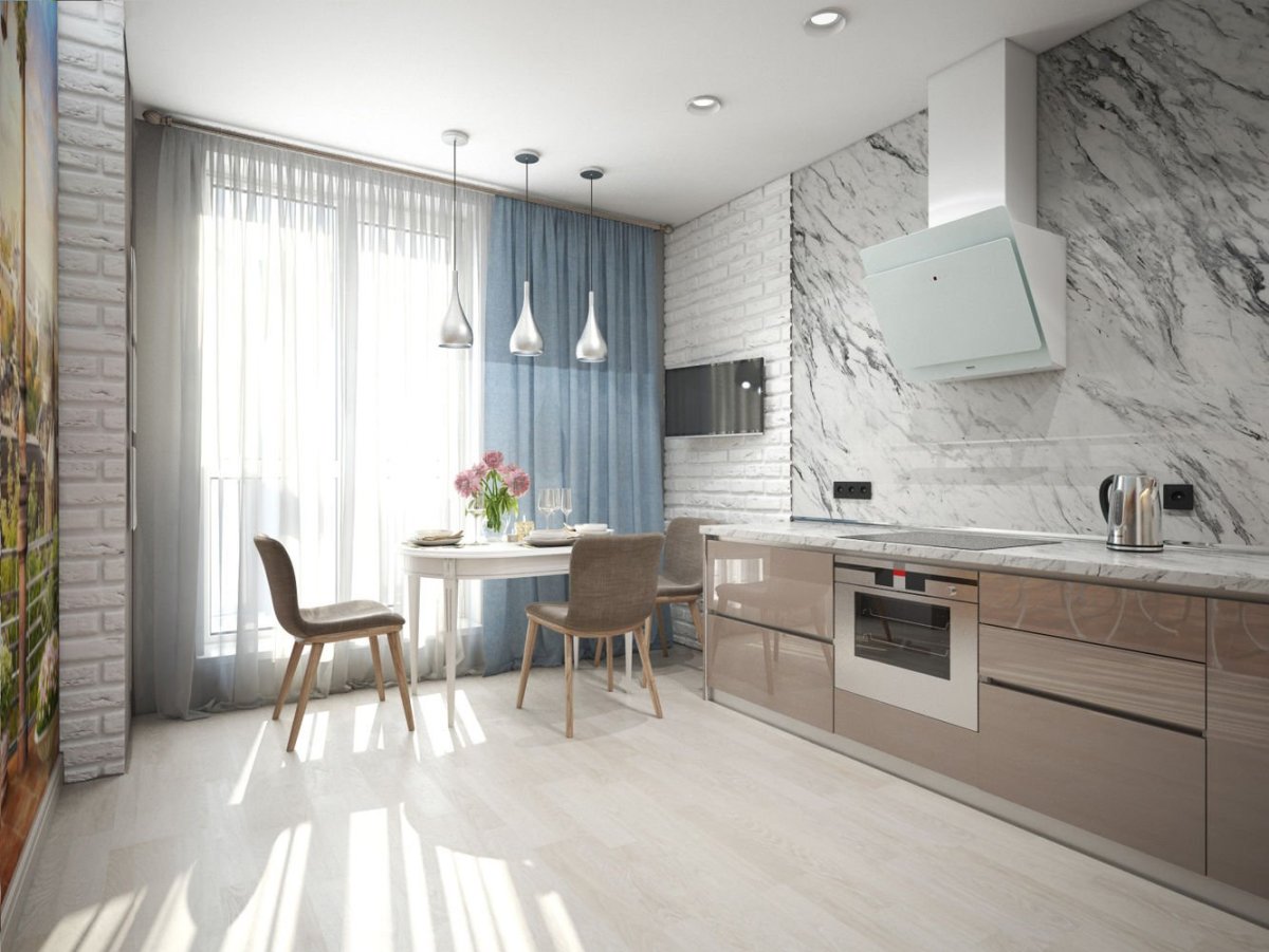 Дизайн кухни Минимализм 2022