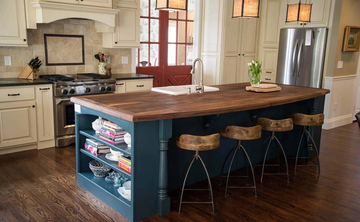 Кухонный островок дерево