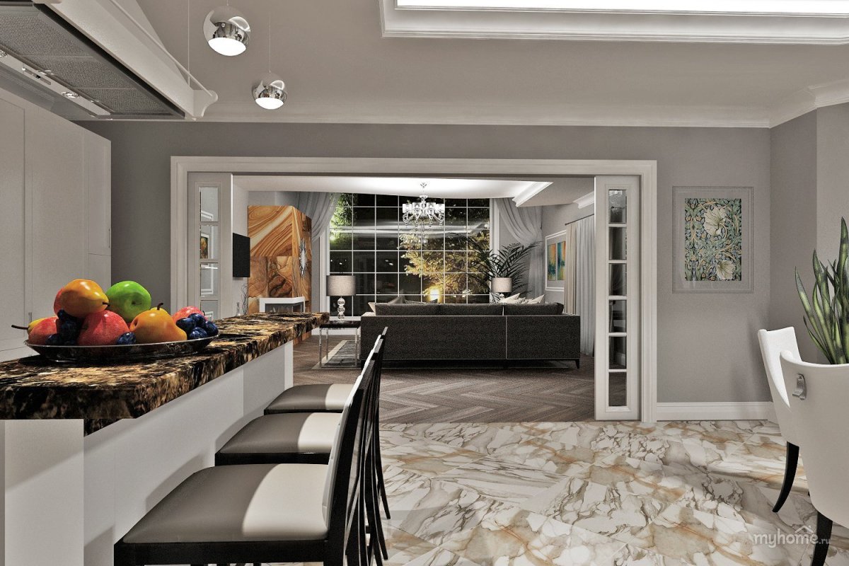 Кухня со вторым светом