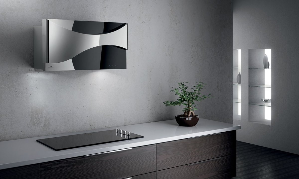 Каминная вытяжка GALVAMET Ambient 90/f/IX-Black