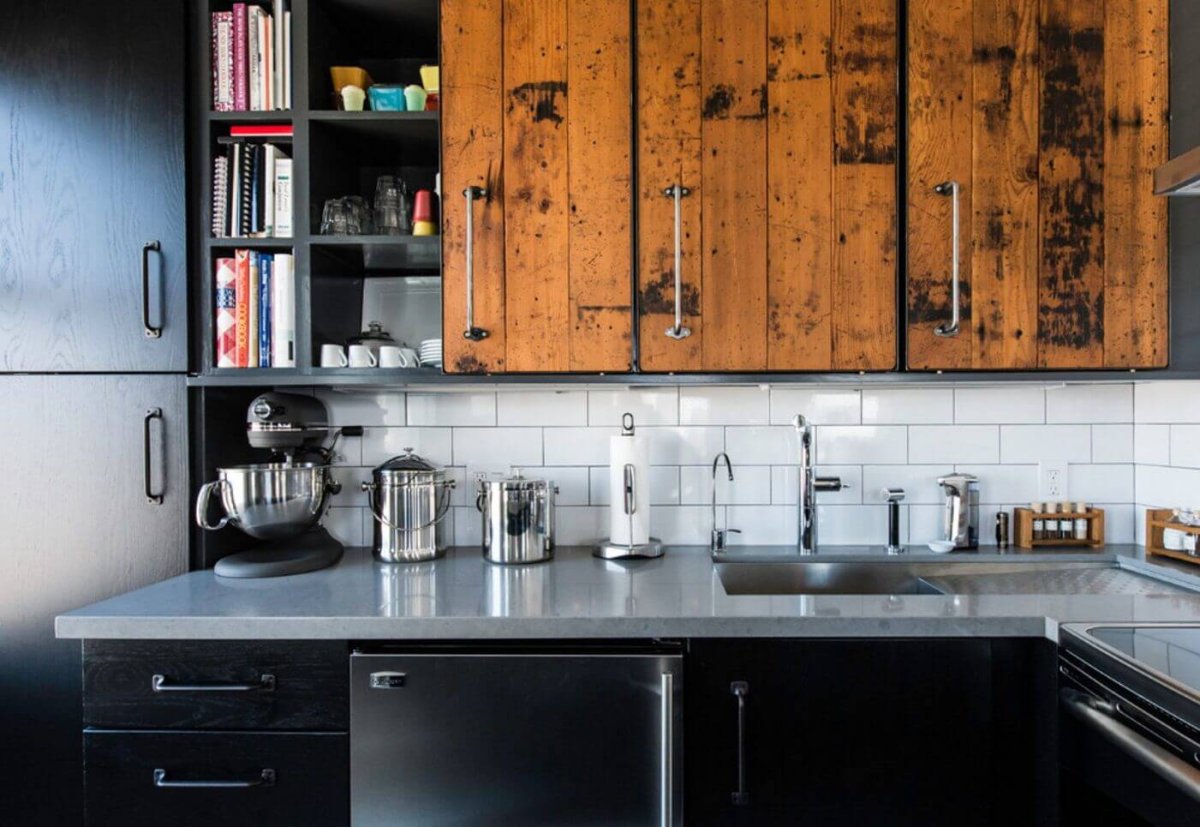 Плитка фартук для кухни лофт